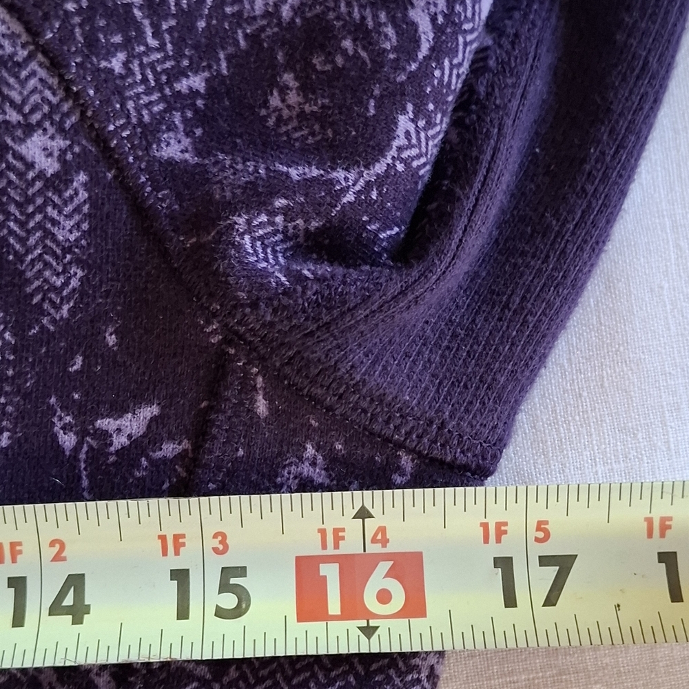 Lululemon Athletica Womens Purple Floral Long Sleeve Full Zip Hoodie Size 4 - Picture 7 of 8